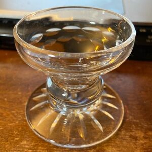 Etched Edinburg mini Crystal Votive Candle Holder Made In Scotland